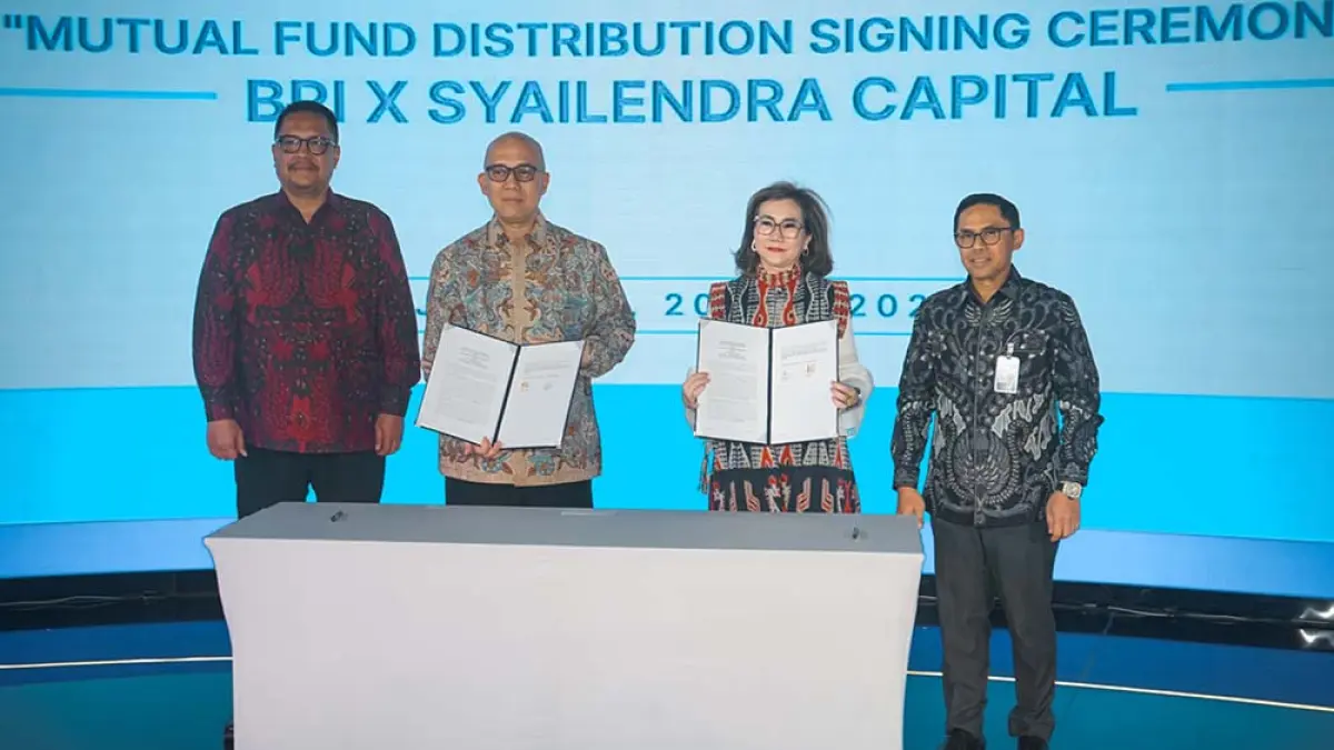 BRI dan Syailendra Capital kerja sama perluas investasi syariah. Reksa dana kini tersedia di BRImo mulai Rp10 ribu. (foto: BRI)