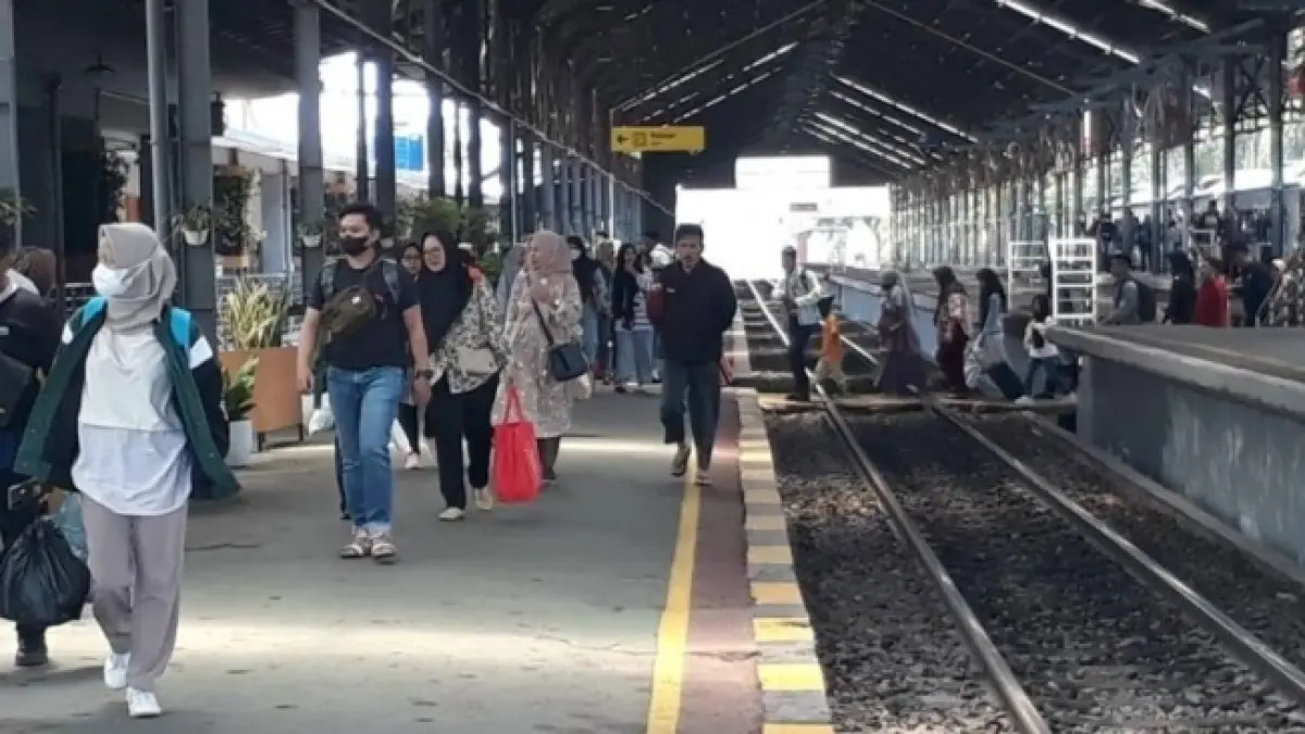 Ilustrasi Stasiun Tanjungkarang. PT KAI Divre IV Tanjungkarang menjual habis 20.800 tiket kereta api untuk periode libur panjang 26 Mei hingga 1 Juni 2026. (ANTARA) 