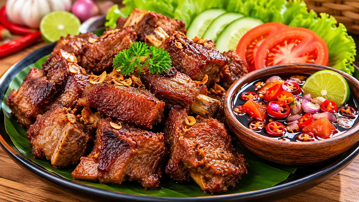 Resep kambing goreng sambal kecap dari daging kurban Iduladha. Empuk, minim prengus, praktis, dan cocok jadi menu keluarga. (ChatGPT)