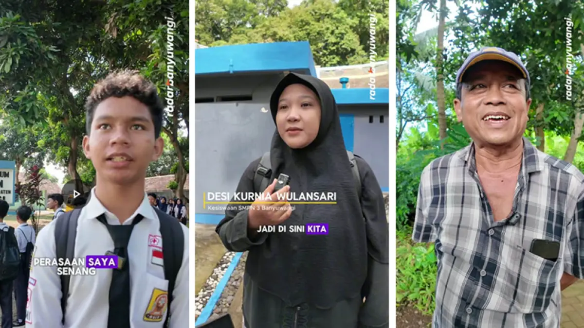Alkaf, Desi Kurnia Wulansari, dan Hadi. (Tangkapan Layar TikTok Radar Banyuwangi)
