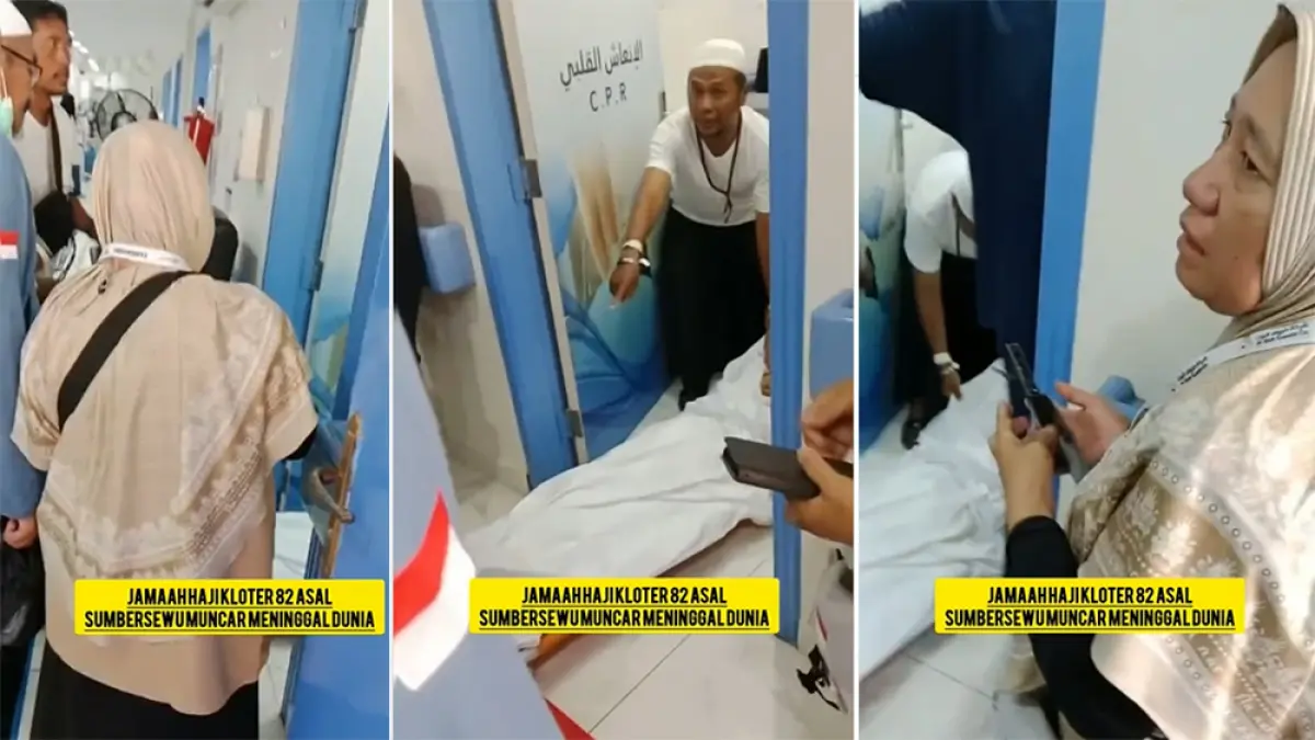 Jamaah haji asal Sumbersewu, Muncar, Banyuwangi, Hj Fatonah dari Kloter 82 asal Muncar, sakit dan mendapat perawatan intensif di Tanah Suci saat menjalankan ibadah haji 2026. (Tangkapan Layar Instagram @lintasbanyuwangimedia)