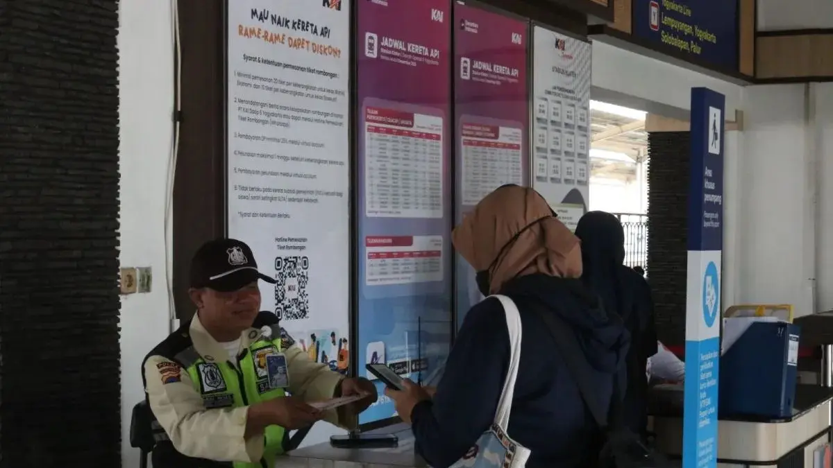PT KAI Daop 6 Yogyakarta mencatat 33.406 penumpang selama libur Iduladha hingga Rabu (27/5/2026) siang. (Antara)