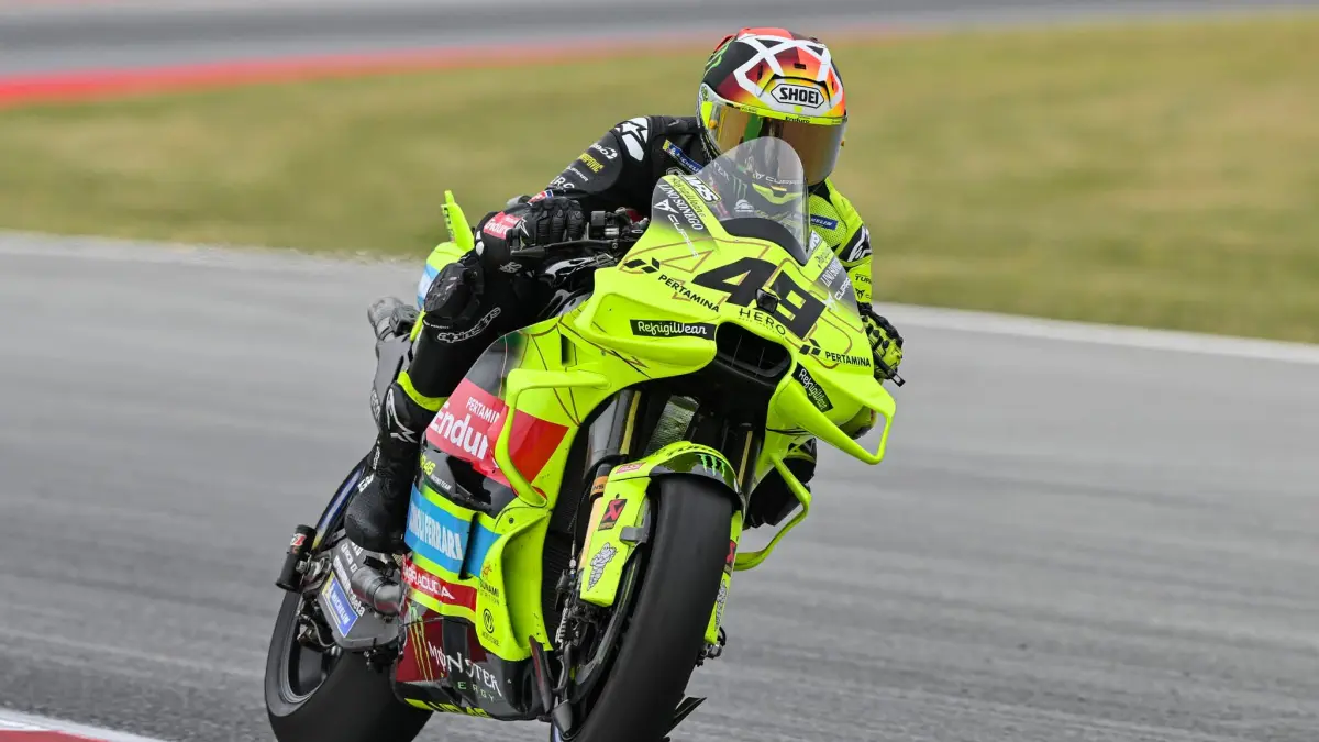 Fabio Di Giannantonio menjadi yang tercepat pada FP1 MotoGP Italia 2026 di Mugello. (MotoGP)