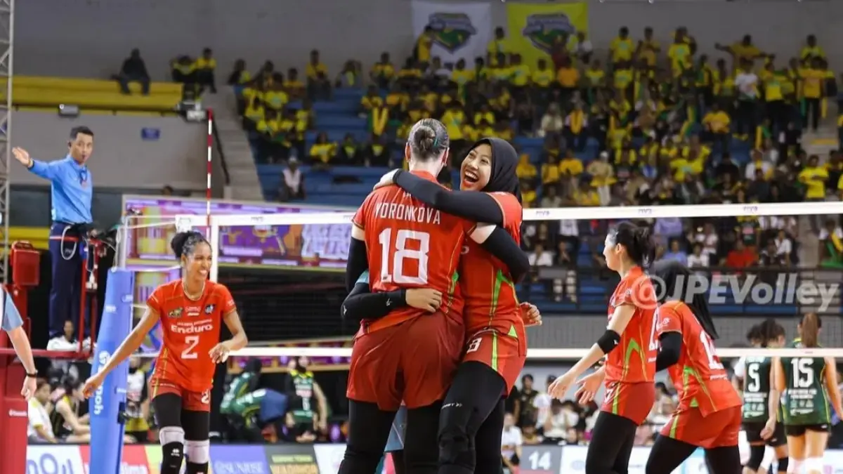 Megawati Hangestri segera terbang ke Korea Selatan usai cedera lutut membaik. Hyundai Hillstate optimistis Mega jadi kunci juara V-League. (Instagram @jpevolley)