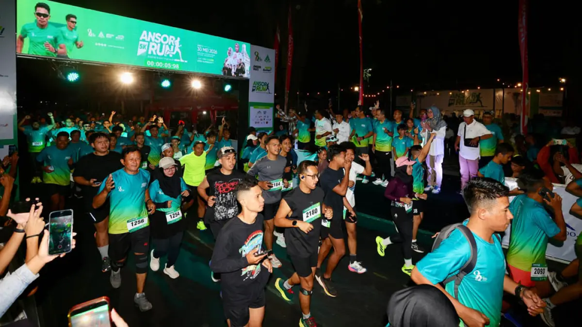 Ansor Night Fun Run 5K Banyuwangi Diikuti 700 Peserta, Napak Tilas Jejak Pendiri GP Ansor Lewat Rute Bersejarah. (banyuwangikab.go.id)