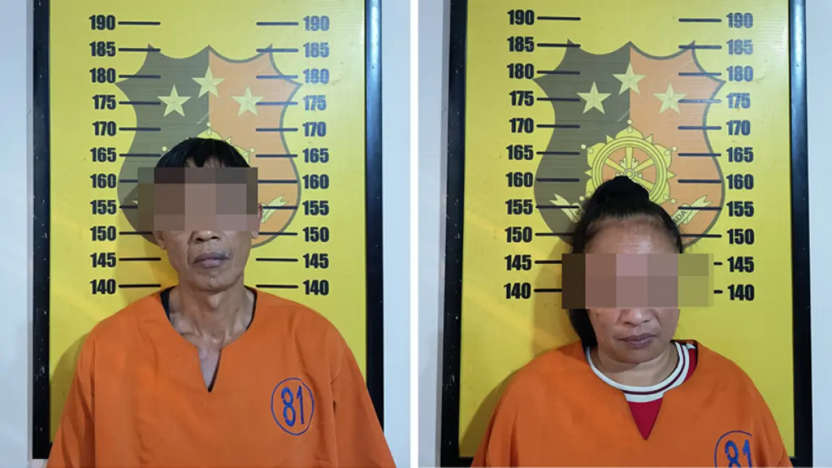 Teror pencurian Pasar Genteng berakhir, pasutri Yusuf dan Ana akhirnya Dibekuk aparat Polsek Genteng. (Ipda Sujarwadi for Radar Banyuwangi)