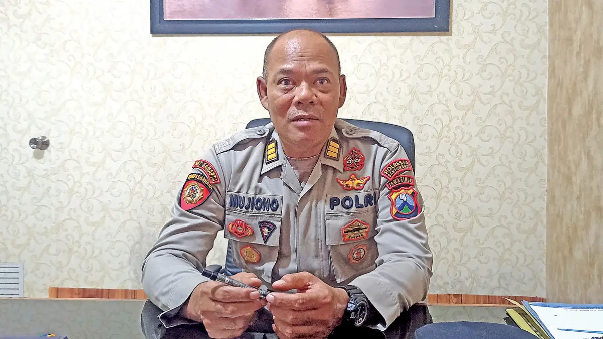 AKP Mujiono, Kapolsek Muncar. (Zamrozi Wahyu/Radar Banyuwangi)