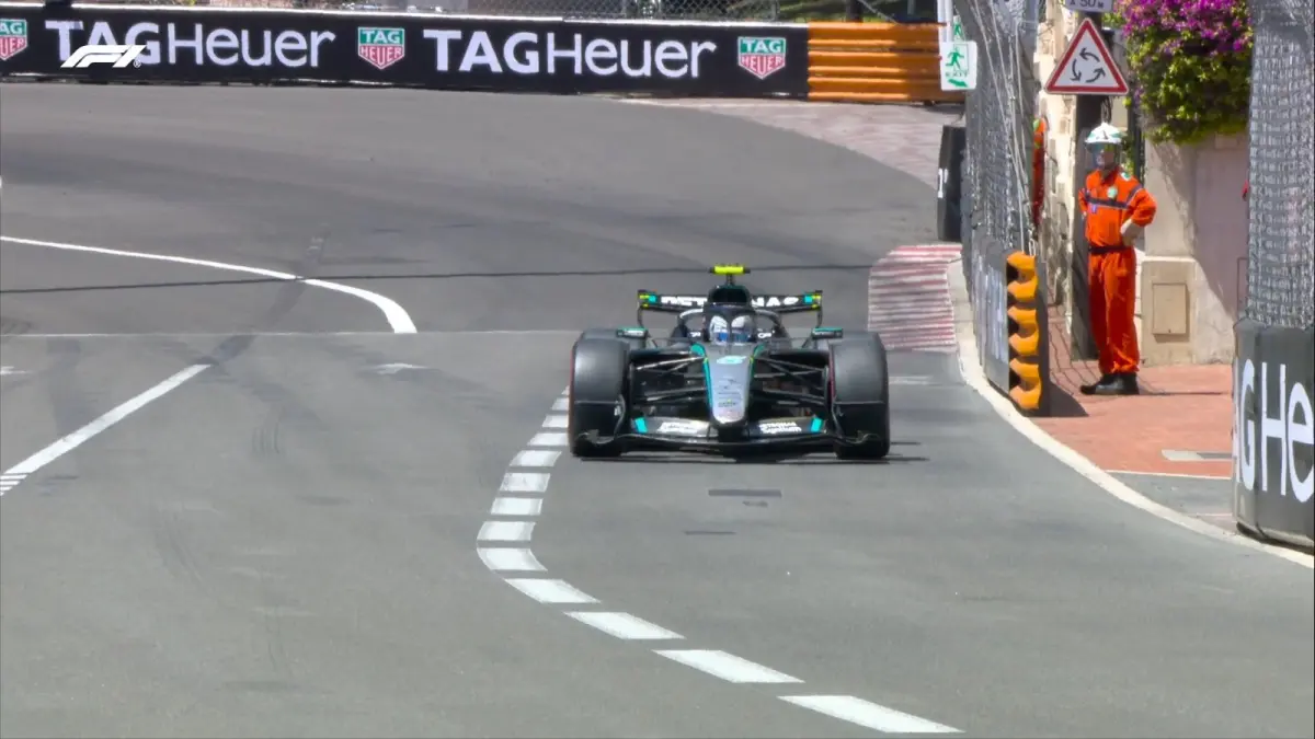 Kimi Antonelli tampil mengejutkan dengan menjadi yang tercepat pada FP3 GP Monako. (F1)