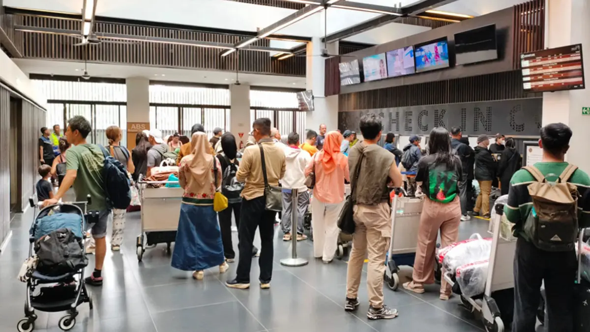 PINTU MASUK WISATAWAN: Dengan diberikan voucher diskon diharapkan dapat menjadi daya tarik tambahan bagi penumpang pesawat untuk tetap memilih Banyuwangi sebagai tujuan perjalanan. (Dok. Radar Banyuwangi)