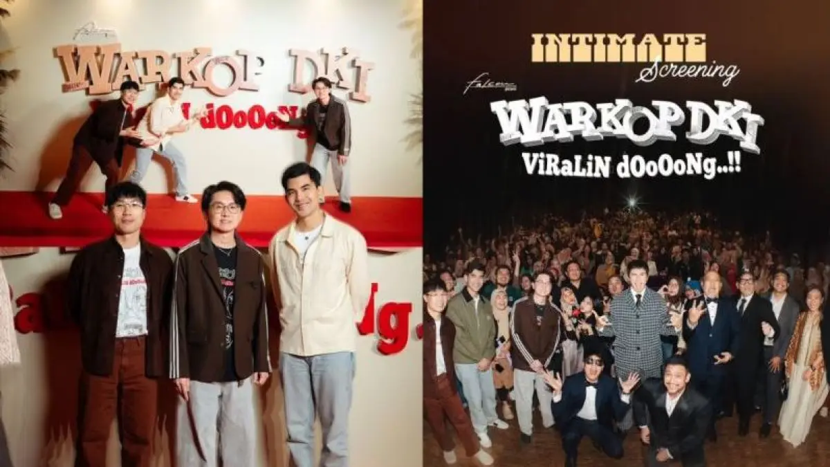 SCREENING FILM : Tiga penulis dan sineas ternama Thailand menghadiri film Warkop DKI Viralin Doooong DI Jakarta.Instagram:@falconpictures_)
