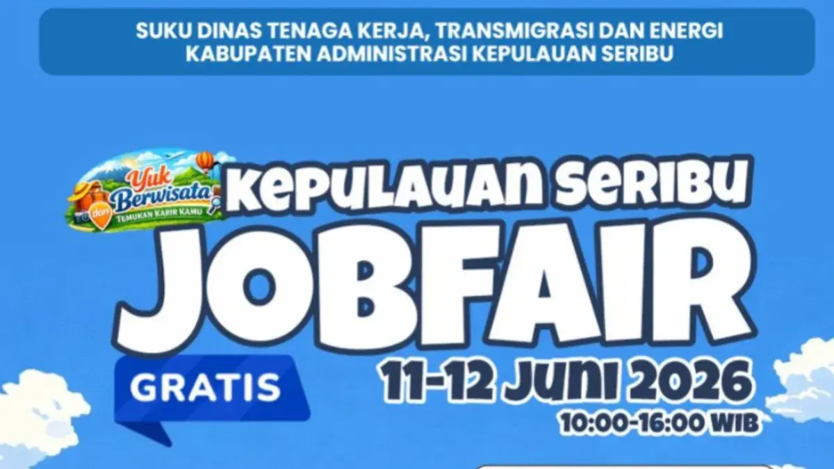 Pemerintah Kabupaten Kepulauan Seribu melalui Suku Dinas Tenaga Kerja, Transmigrasi dan Energi (Nakertransgi) menggelar bursa kerja (Job Fair) Kepulauan Seribu Tahun 2026. ANTARA/HO-Pemerintah Kabupaten Kepulauan Seribu. (ANTARA)