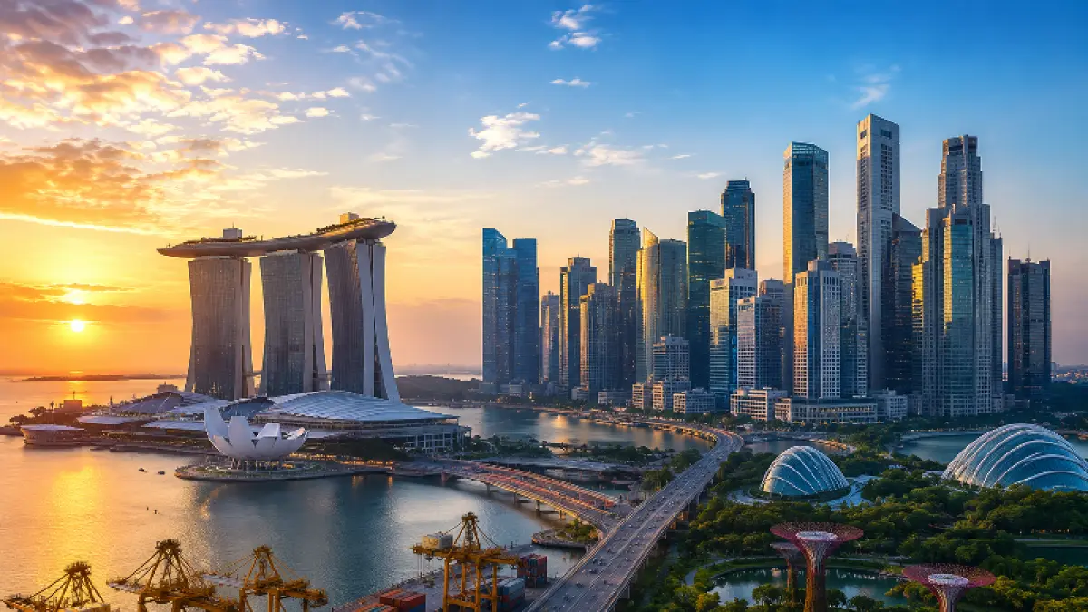 Ilustrasi : Singapura membuktikan bahwa kekayaan alam bukan satu-satunya kunci kemajuan ekonomi.(Foto:AI)