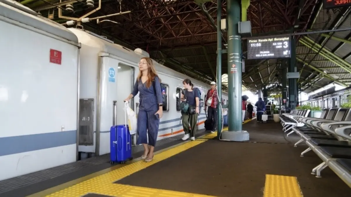 KAI mengimbau pelanggan yang akan berangkat dari Stasiun Gambir pada Jumat, 12 Juni 2026, datang lebih awal. (KAI)