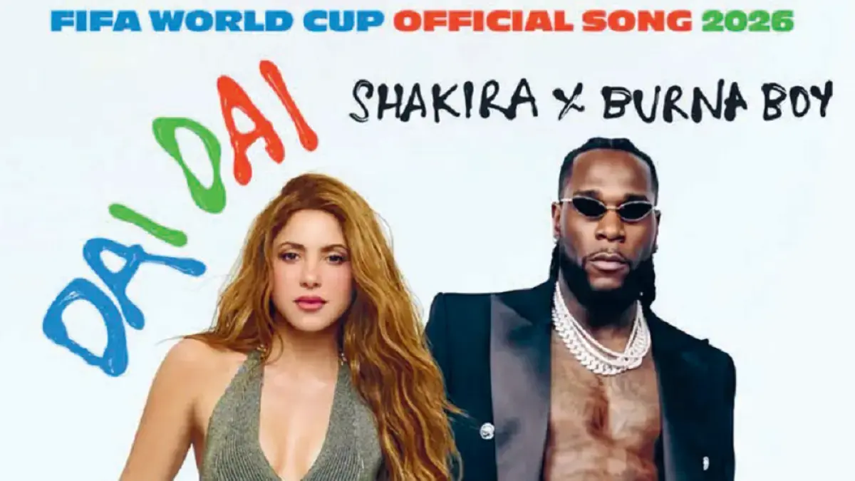 Shakira dan Burna Boy menyanyikan lagu Dai Dai, official anthem Piala Dunia 2026. (INSTAGRAM SHAKIRA