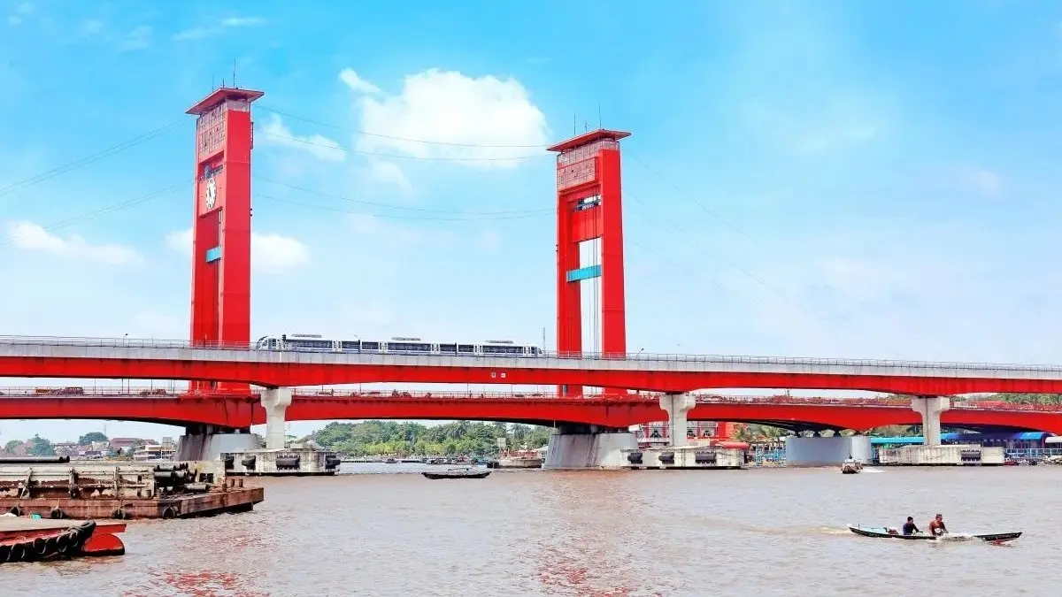 Jaringan kereta api Sumatera Selatan yang telah berkembang lebih dari satu abad. (Antara)