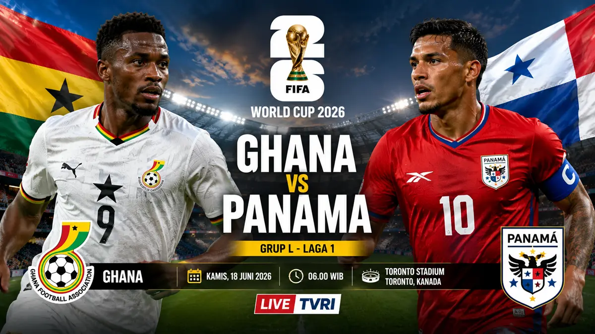 Ghana ingin bangkit, Panama siap buat kejutan di Piala Dunia 2026. (ChatGPT)