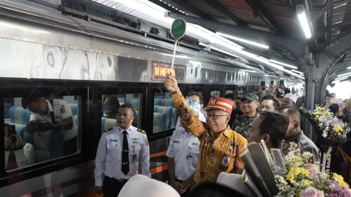 Okupansi KA Pandalungan 2 mencapai 160 persen pada perjalanan perdana Jember-Gambir. (KAI)