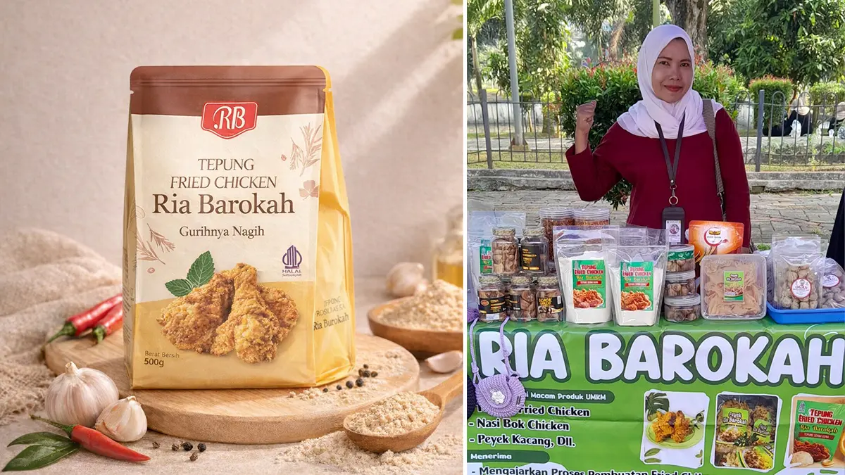 Jufriyah, owner UMKM Ria Barokah maju bersama BRI. (foto: BRI)