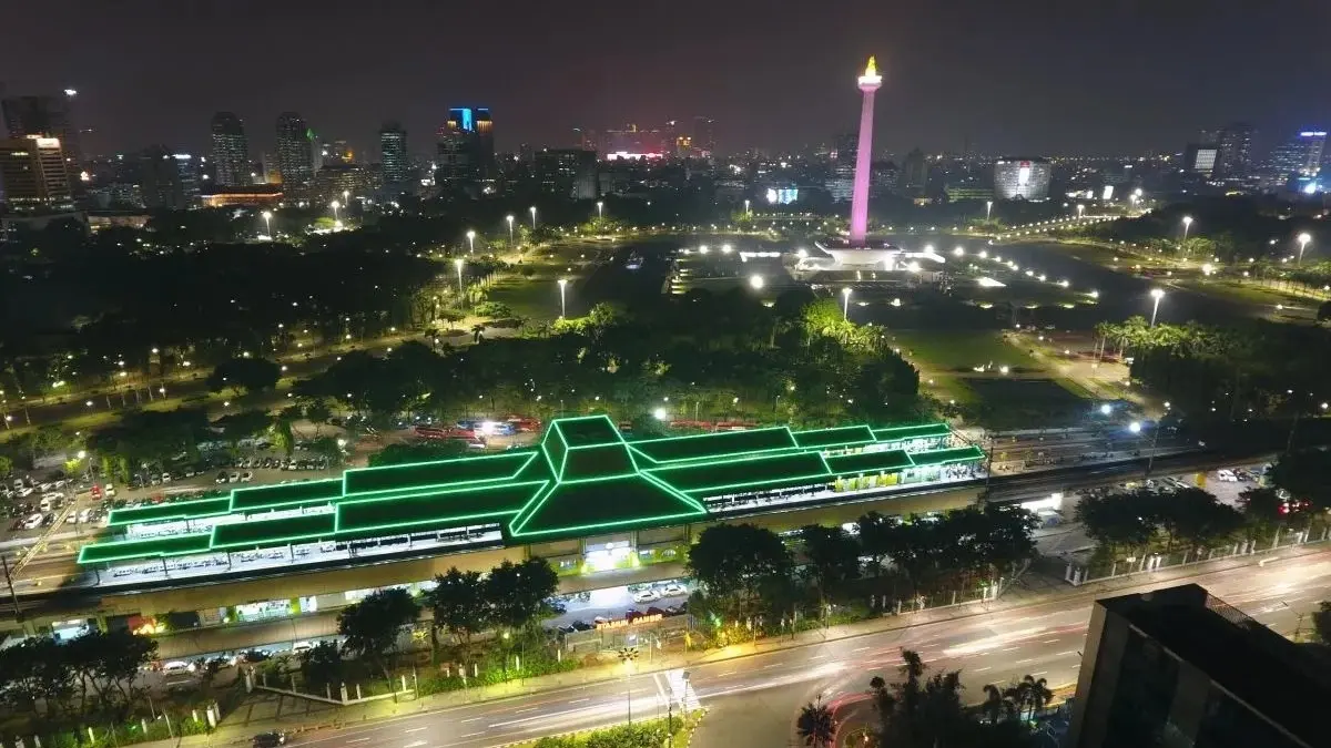 Stasiun Gambir mencatat 2,6 juta pelanggan sepanjang Januari-Mei 2026, naik hampir 12 persen dibanding tahun lalu. (Antara)