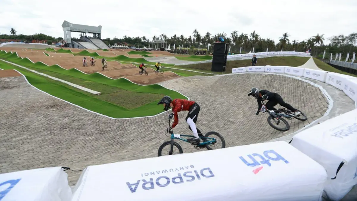 Banyuwangi BMX Supercross 2026 siap digelar 27-28 Juni, ratusan rider empat negara berburu poin UCI di Sirkuit Muncar. (Humas Pemkab Banyuwangi)
