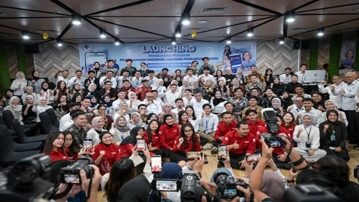 Peluncuran Program Magang Nasional (PMN) tahun 2026 pada Senin, 29 Juni 2026. (Foto: BPMI Setpres/Unggahan Akun Media Sosial @sekretariat.kabinet)
