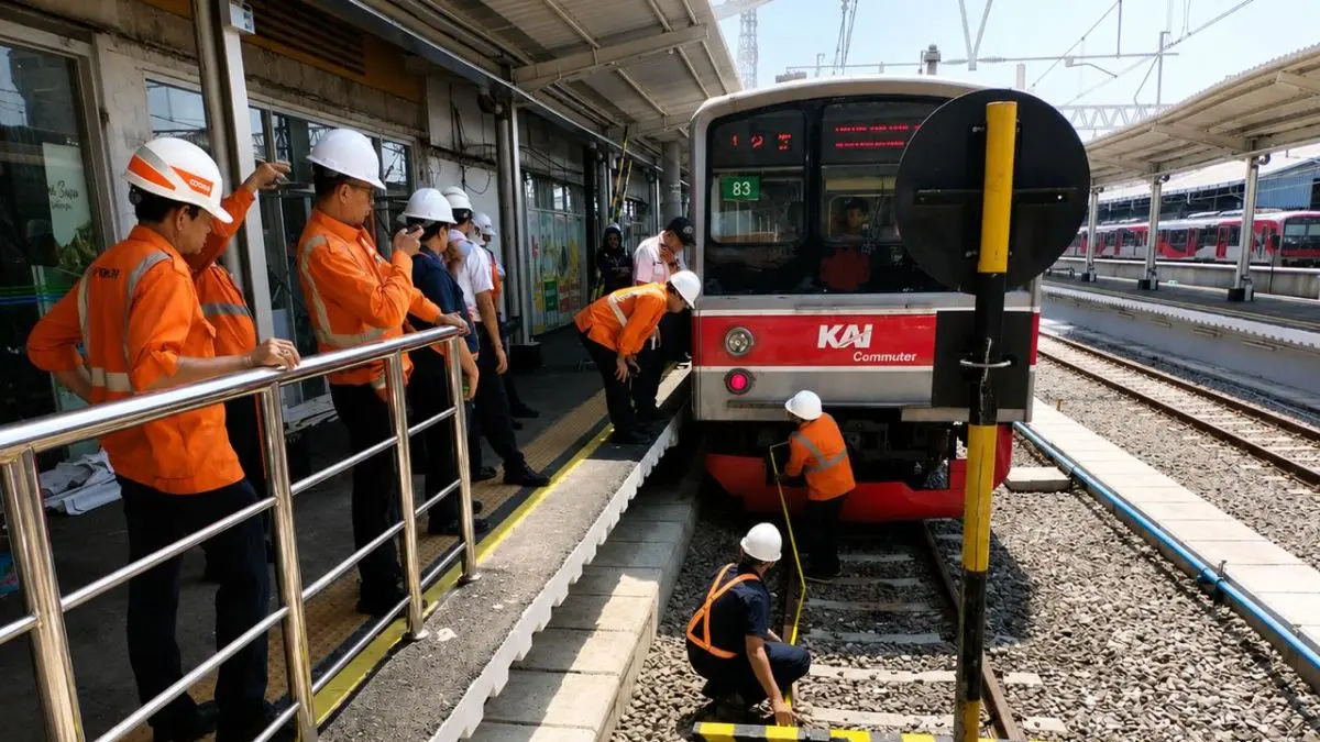 Stasiun Bogor mencatat 18,45 juta pergerakan pelanggan KRL pada semester I 2026. (Antara)