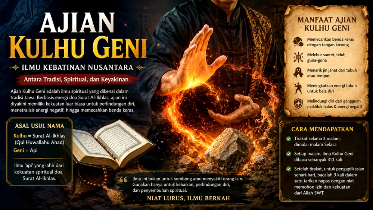Mengenal ajian Kulhu Geni, tradisi spiritual Jawa yang diyakini punya kekuatan khusus. (Ilustrasi ChatGPT)