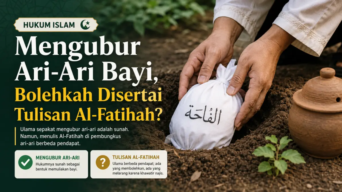 Tradisi mengubur Ari-Ari, apa hukumnya dalam Islam? Ini penjelasan fikih. (Ilustrasi ChatGPT)