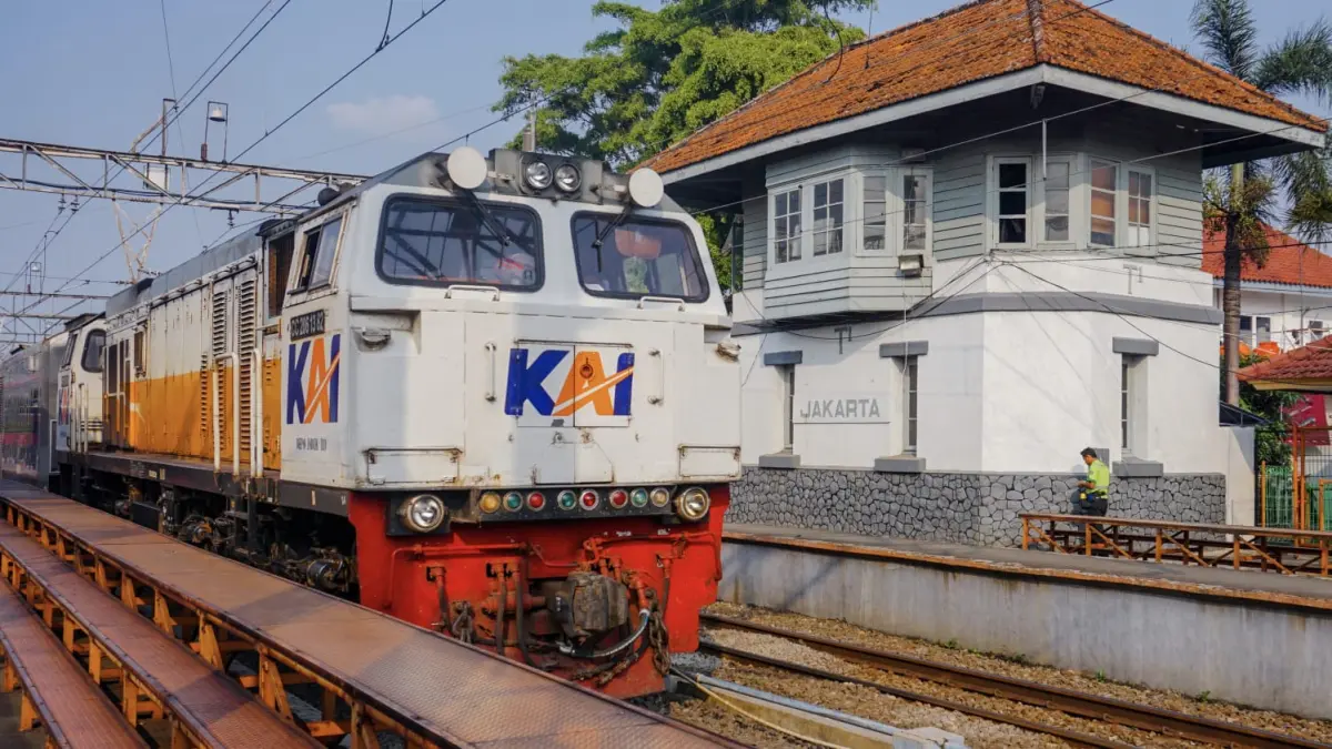 Ilustrasi - kereta api di Jakarta. (Pexels/Noel Snpr)