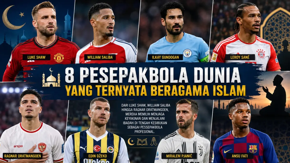 8 Pesepakbola Top yang Ternyata Beragama Islam, Ada yang Sering Disangka Nonmuslim. (Ilustrasi ChatGPT)