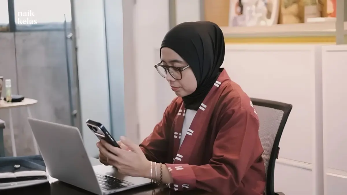 Founder Kandi Imaji, Faradila Sofyana. (Tangkapan Layar YouTube Naik Kelas)