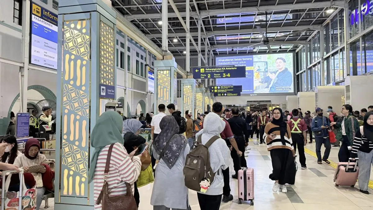 Lebih dari 1,3 juta pelanggan memanfaatkan diskon 30 persen KA ekonomi selama libur sekolah 2026. (Antara)