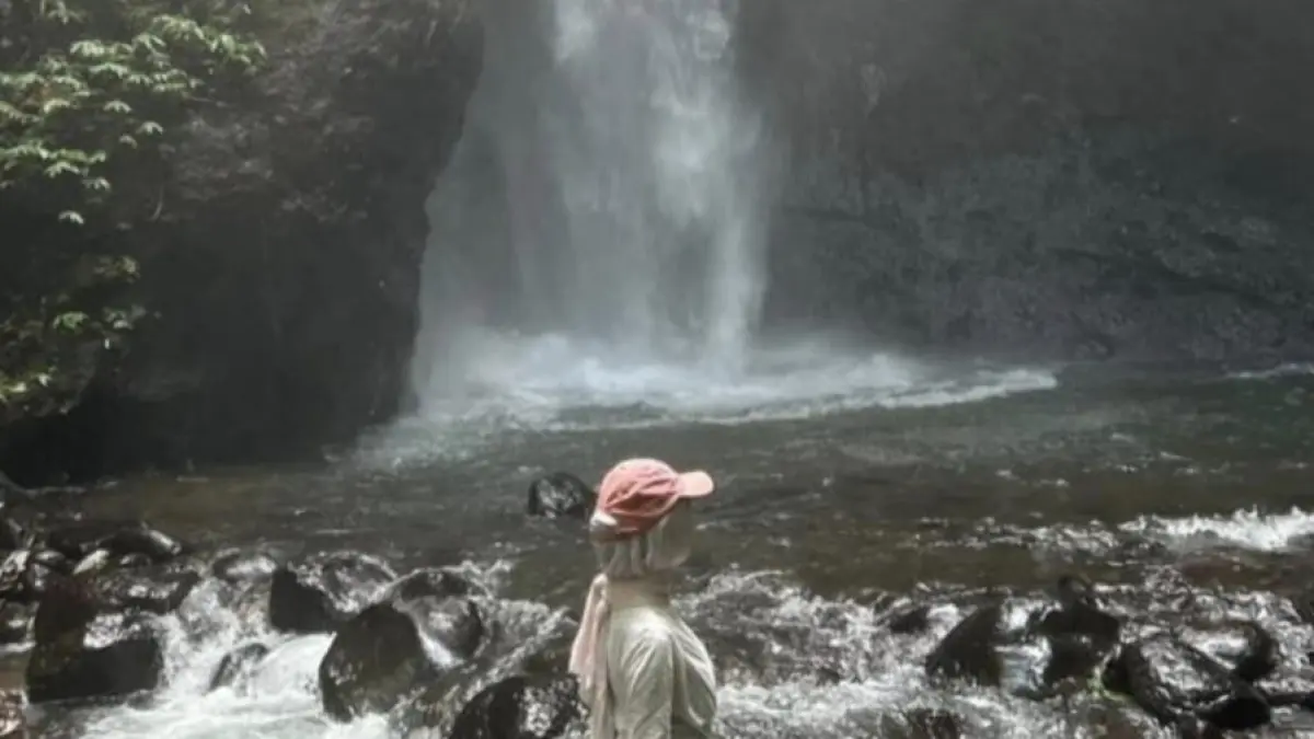 Air Terjun Kategan di Desa Kampunganyar, Glagah, Banyuwangi menjadi destinasi wisata alam favorit. (Balquisse untuk Radar Banyuwangi)