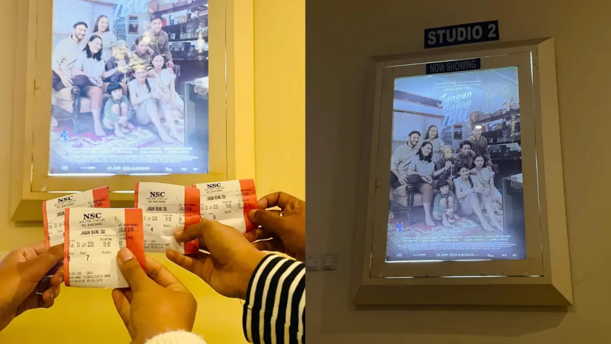 Film Jangan Buang Ibu mendapat sambutan hangat penonton sejak tayang di bioskop. (Mayang untuk Radar Banyuwangi)