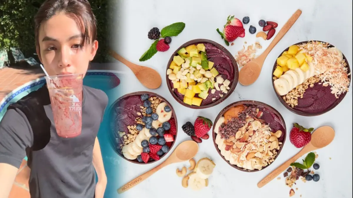 Açai bowl kembali viral setelah dipopulerkan grup musik Cortis. (Weverse dan Pinterest)