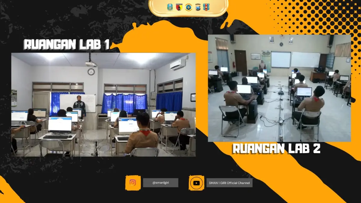 TANGKAPAN LAYAR : Suasana ruang lomba OSN 2026 di Smagi Taruna Bangsa yang harus steril dan dilakukan secara online (Smagi untuk RadarBanyuwangi.id)