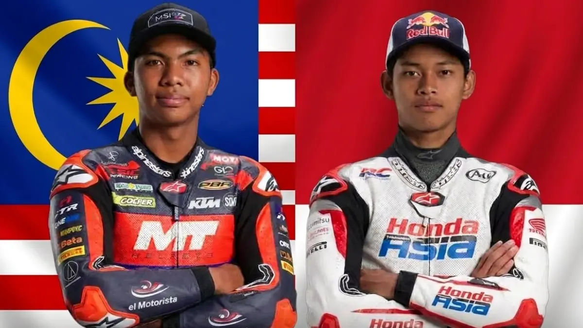 Comeback apik Veda Ega! Finis posisi 8 dan lewati Hakim Danish di Moto3. (Gemini AI)