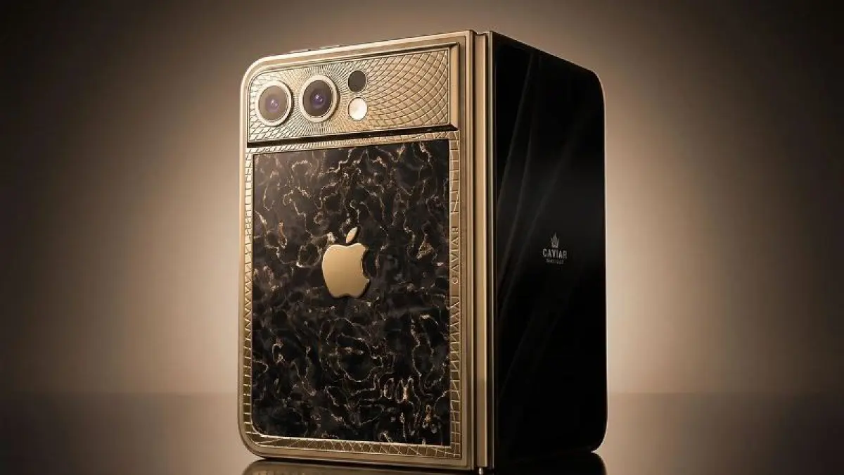 SUPER MEWAH : Caviar luncurkan iPhone lipat mewah sebelum Apple diproduksi terbatas.(Foto:caviar.global)