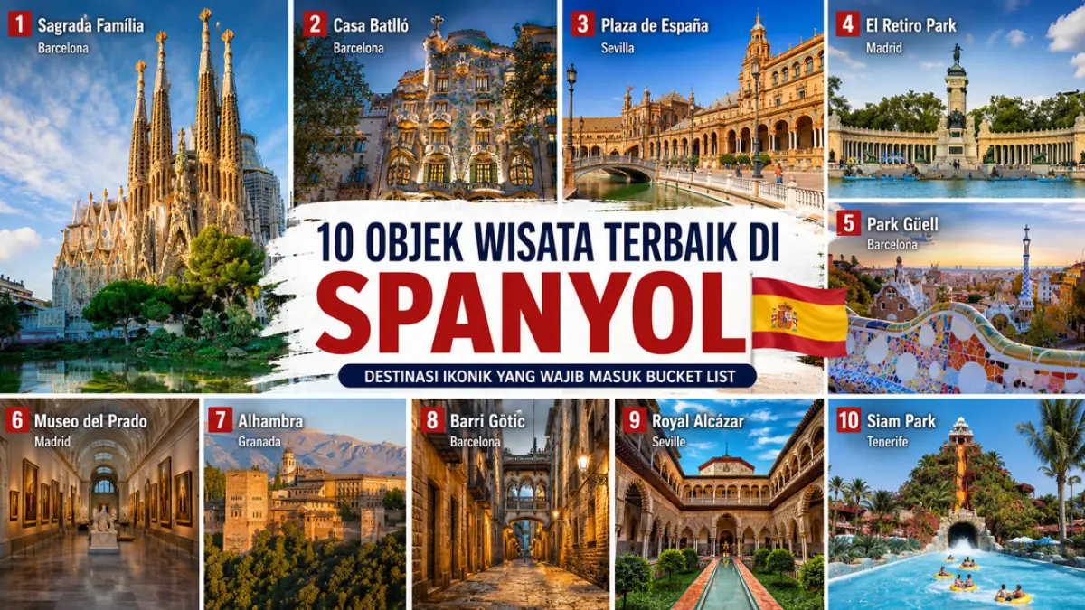 10 objek wisata terbaik di Spanyol, Barcelona dominasi destinasi favorit wisatawan dunia. (ChatGPT)
