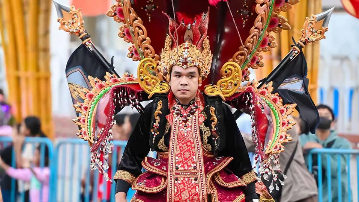 Hamzah Kusuma curi perhatian, Bank Jatim padukan budaya dan inovasi di BEC 2026. (Ramada Kusuma/Radar Banyuwangi)