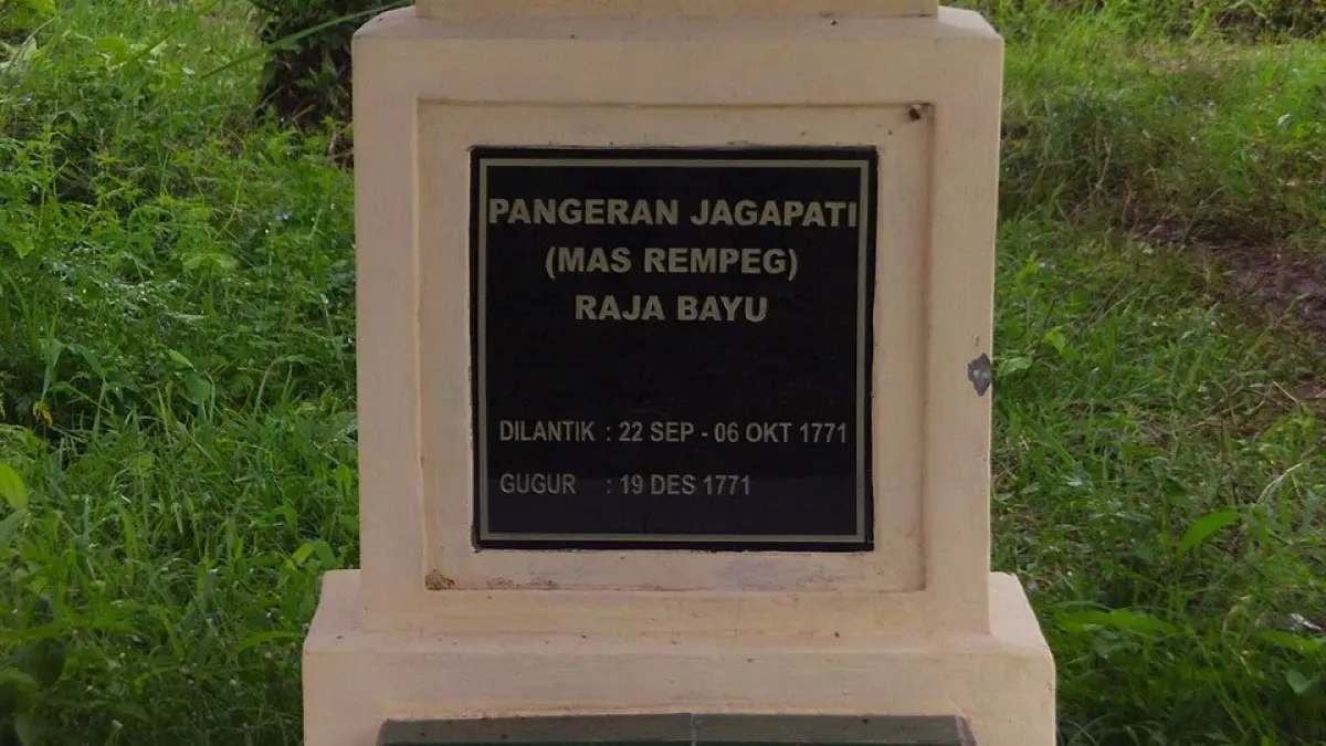 Pangeran Rempeg Jogopati menjadi tokoh utama Perang Bayu melawan VOC pada 1771. (Wikimedia Commons/osingkertarajasa.wordpress.com)