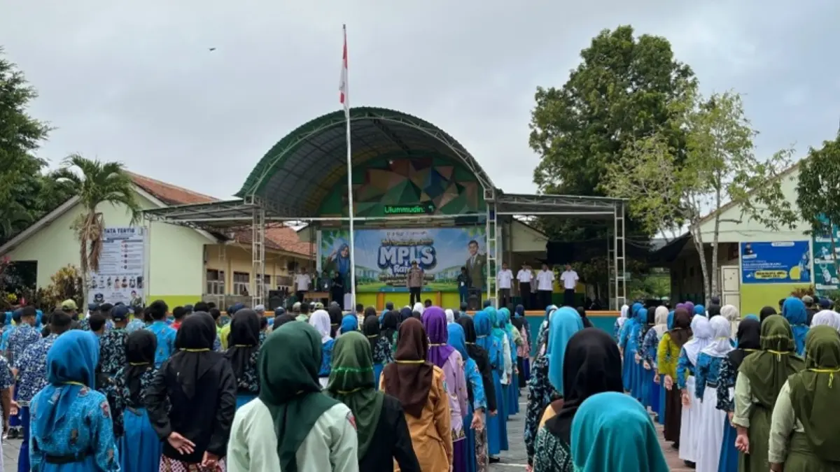 Polresta Banyuwangi menggelar sosialisasi serentak di SD, SMP, dan SMA/SMK saat MPLS. (Istimewa)