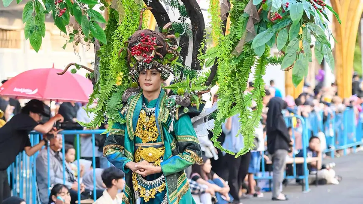 Raja Artha Dinata bawa simbol kemakmuran Banyuwangi ke panggung BEC 2026. (Ramada Kusuma/Radar Banyuwangi)