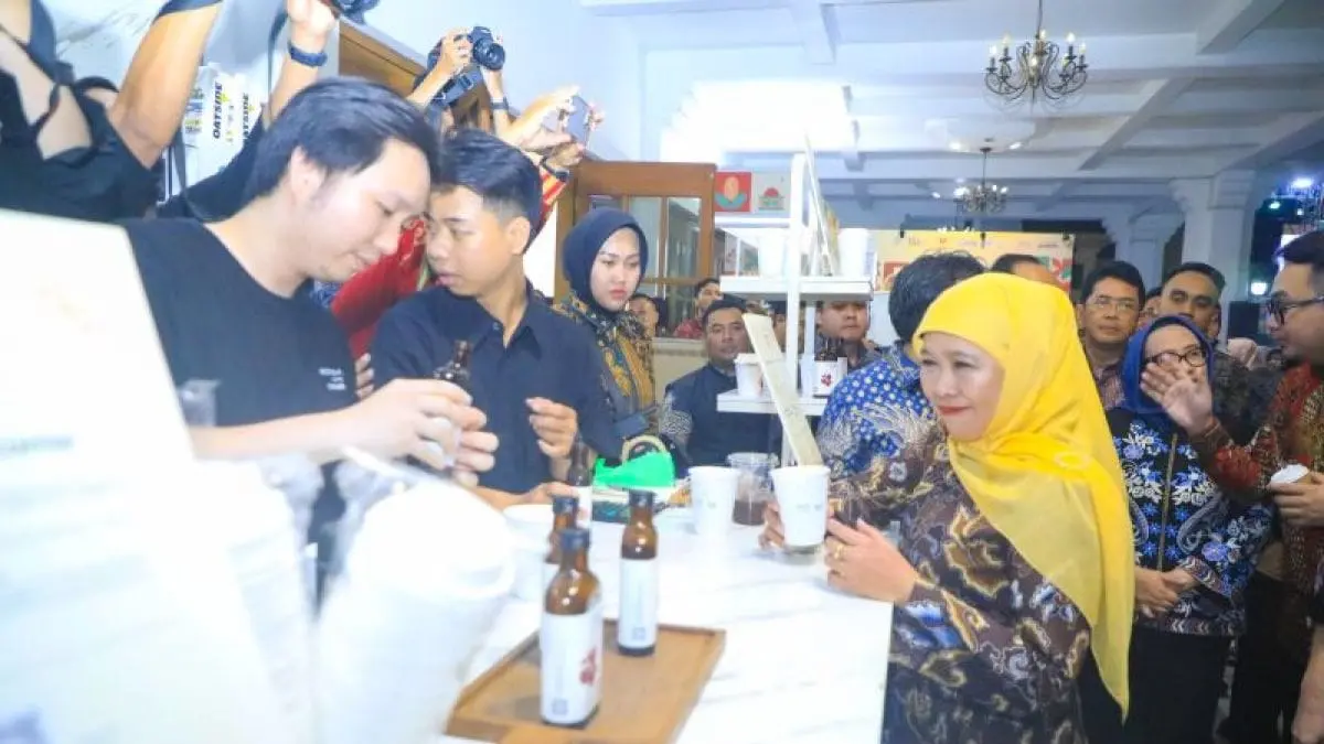 Gubernur Khofifah optimistis kopi dan kakao Jawa Timur mampu menembus pasar global melalui hilirisasi, sertifikasi, inovasi, dan kolaborasi. (Antara)