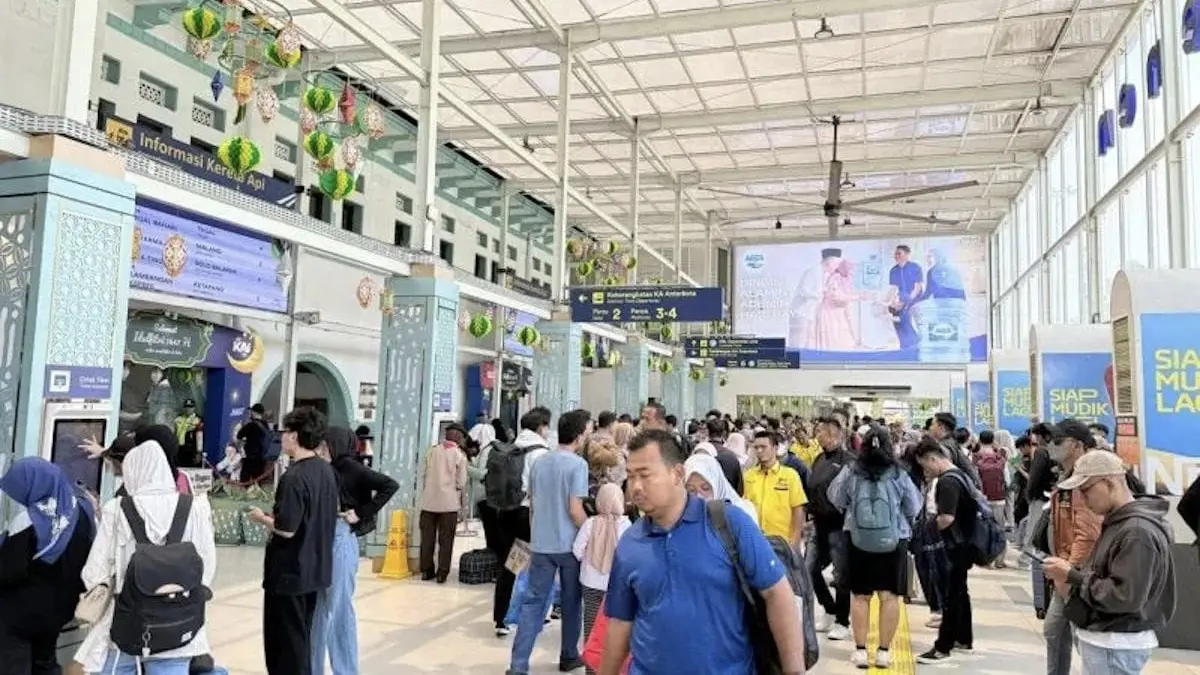 KAI mencatat 59,7 juta aktivitas penumpang pada Semester I 2026. (Antara)