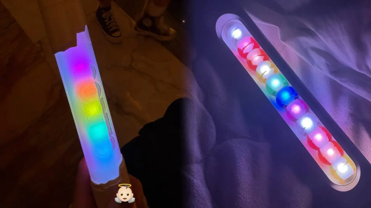 Lightstick grup K-Pop CORTIS memicu perdebatan di media sosial setelah dinilai mirip dengan Binbong milik solois B.I. (X/pannchoa)