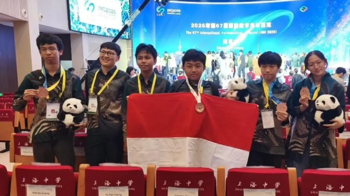 Siswa SMAN 1 Glagah Yusril Ihsan Adinatanegara berhasil meraih medali perunggu International Mathematical Olympiad (IMO) 2026 di Shanghai. (Istimewa)
