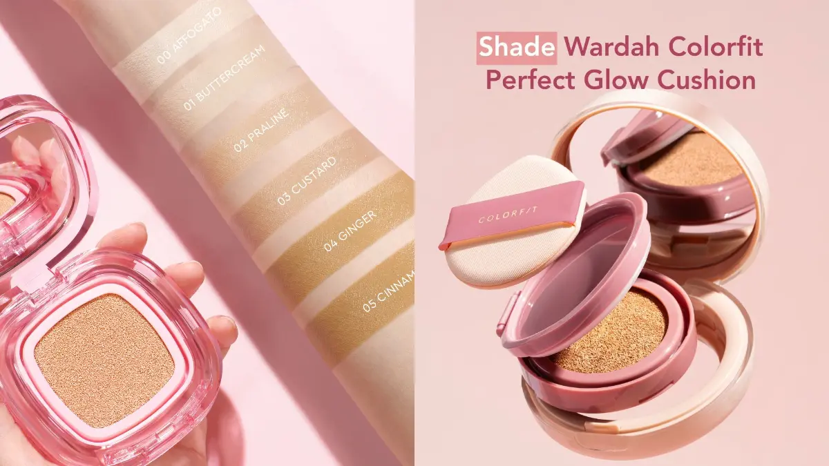 Perbandingan Cushion Glad2Glow dan Wardah Colorfit Perfect Glow Cushion untuk kulit berminyak dan berjerawat. (Glad2Glow dan Wardah)