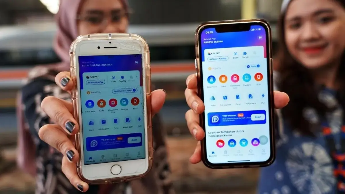 Access by KAI mencatat 17 juta transaksi tiket pada Semester I 2026 atau 76,34 persen dari total penjualan KAI. (Antara)