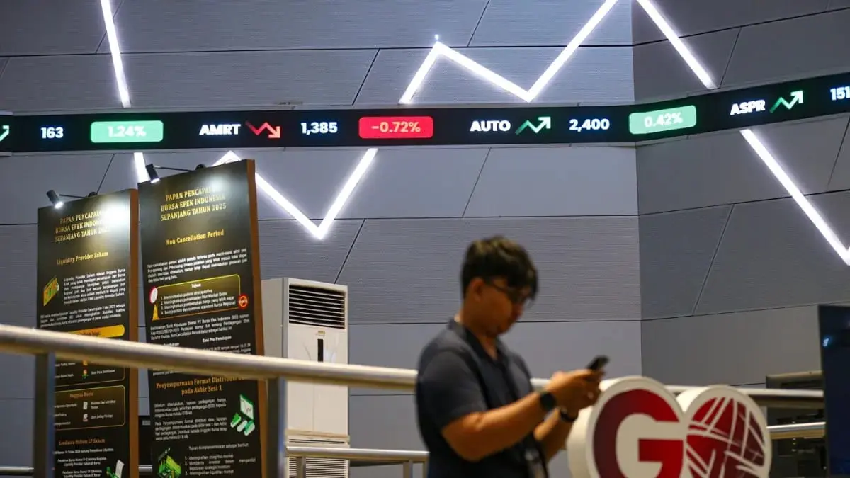IHSG ditutup melemah 0,30 persen ke level 6.315,31 setelah investor bersikap hati-hati menyusul lonjakan harga minyak dunia akibat eskalasi konflik Timur Tengah. (JawaPos.com)